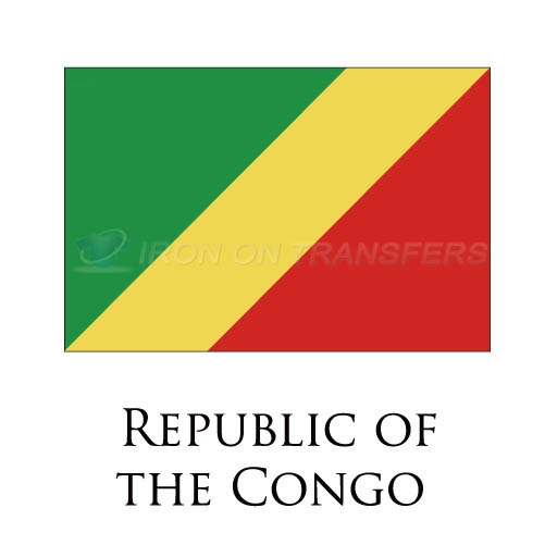 Republic Of The Congo flag Iron-on Stickers (Heat Transfers)NO.1963